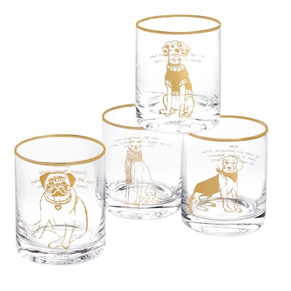 Anthropologie Other - Anthropologie DOF Glass Set-NWT-Dog Theme LAST SET